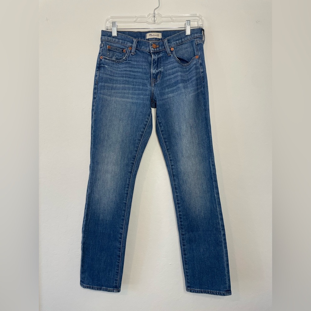 Madewell Straight Leg Jeans slim boy jeans - Medium Blue Denim